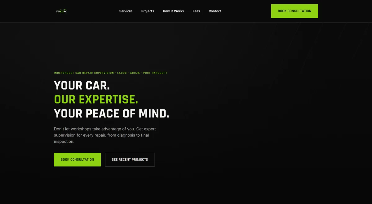 The ROK Daily Drive website: Your car. Our expertise. Your peace of mind.