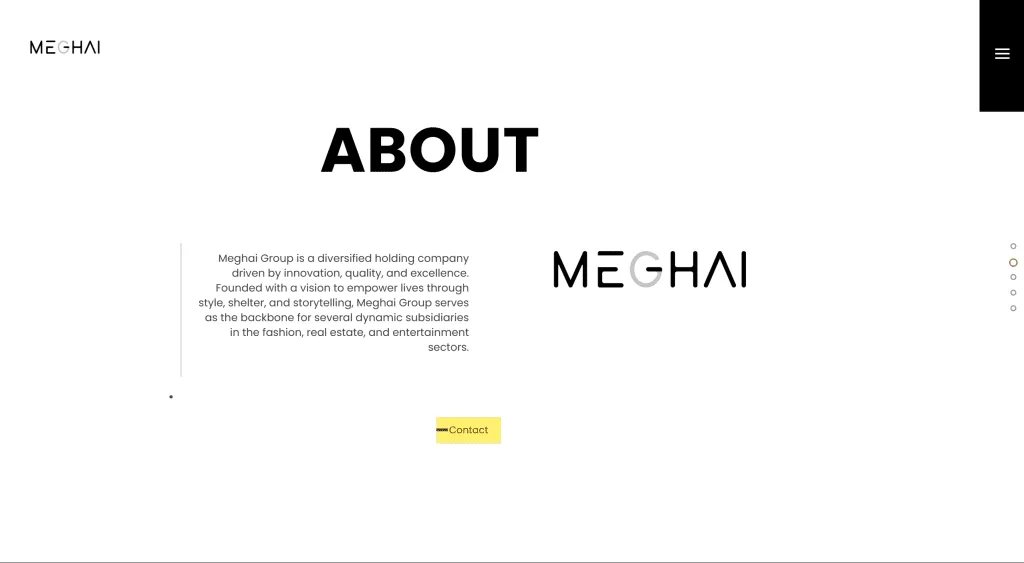 Meghai Group website about page