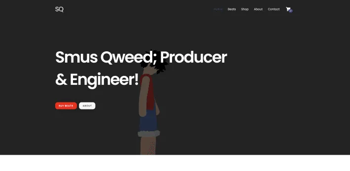 Smus Qweed website homepage: Producer & Engineer
