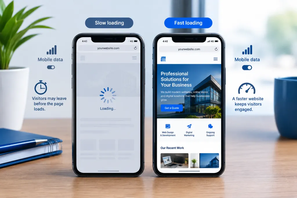 Mobile website speed